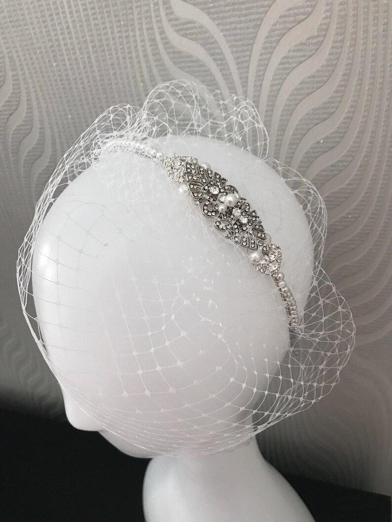 Birdcage Veil Vintage Style Bridal Headpiece Birdcage Etsy
