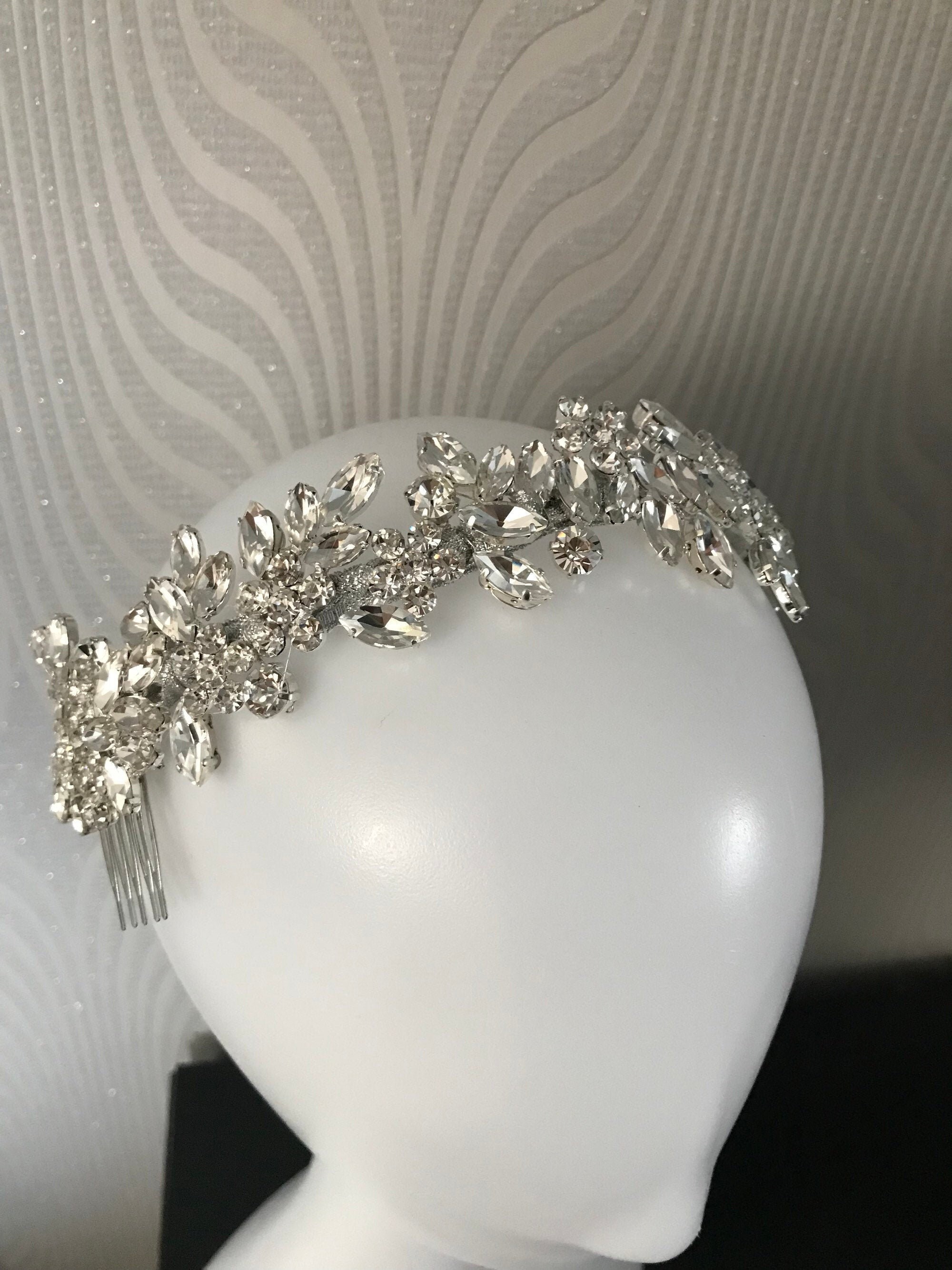 Flower Bridal Headband Bridal Headpiece Wedding Headpiece - Etsy UK