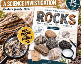 Kids Rocks Science Workbook – Geology, Experiments, Nature Study (Ages 7-11)