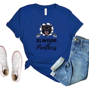 Elwood Panther Unisex Jersey Short Sleeve Tshirt