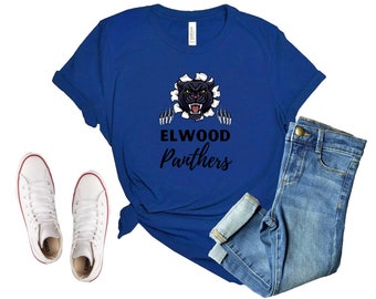 Elwood Panther Unisex Jersey Short Sleeve Tshirt