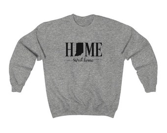 Indiana Home Sweet Home Unisex Heavy Blend Crewneck Sweatshirt