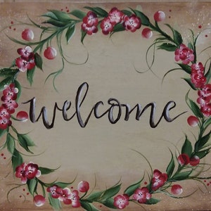 Welcome Wood Plaque