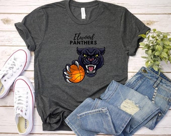 Elwood Panthers Basketball Unisex Jersey Short Sleeve Tshirt