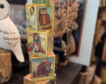 1920s stacking paper / cardboard blocks