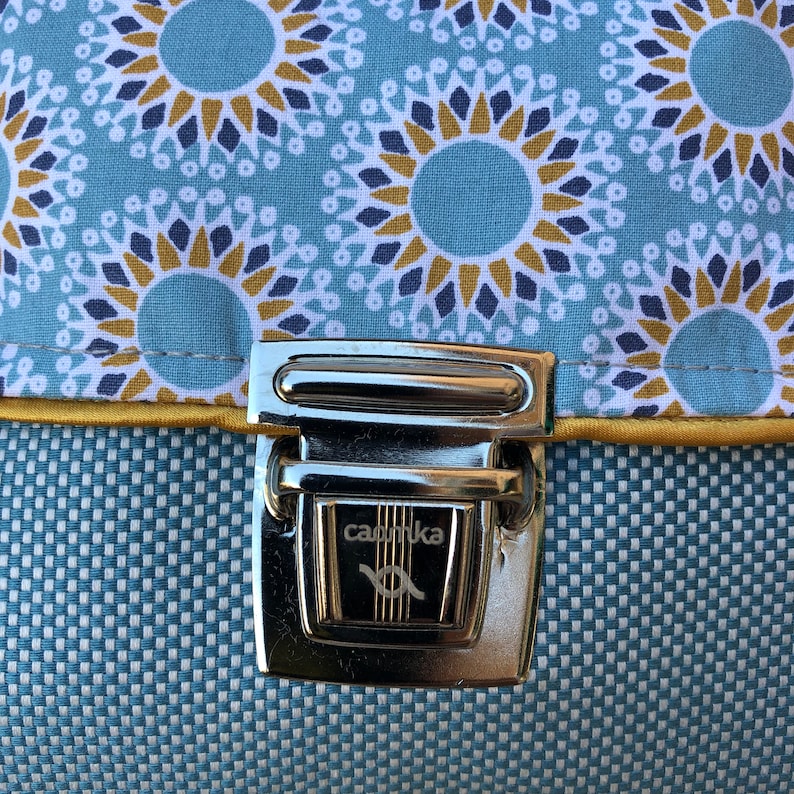 6234 Elegant Bandolier Fanny Pack Comfortable Practical Bag Design: Special Sky Blue Mandalas One of A Kind\u201d Unique Piece Num