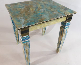 G ||  Carved Leg End Table/Lamp Table/Side Table | 24x22x25H | As Shown or Custom Colors