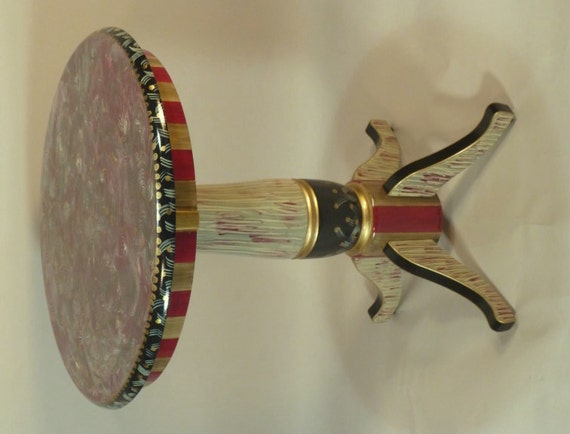 Round Pedestal Table Small Side Table Lamp Table Shown Etsy