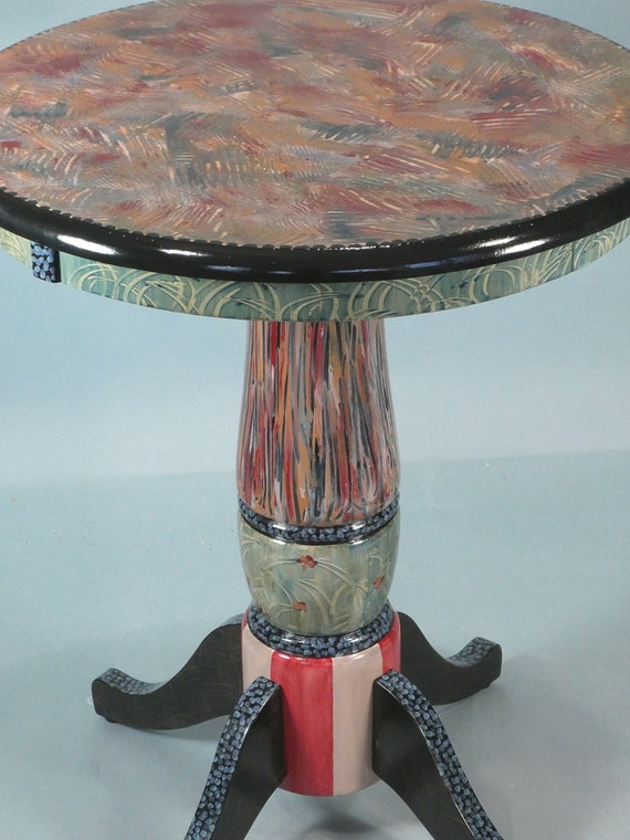 pedestal lamp table
