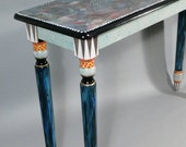 S ||  Long Hall Table | Hand-Painted | 47x14x30H | As Shown or Custom Colors