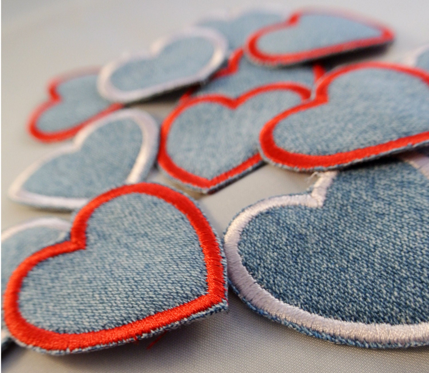 Heart Patches Perfect for Blue Jeans Jackets Shirts and Etsy