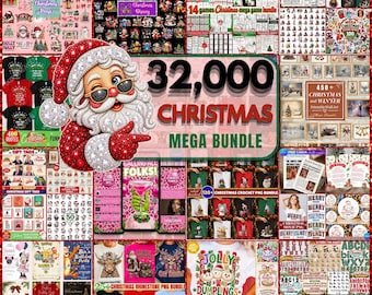 32000+ Christmas Mega Bundle , Christmas Png Bundle, Christmas Grich Png Bundle, Christmas Quote Png Bndle, Crochet Png Sumblmation Design