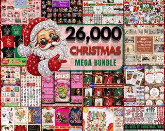 26000+ Christmas Mega Bundle , Christmas Png Bundle, Christmas Grich Png Bundle, Christmas Quote Png Bndle, Crochet Png Sumblmation Design