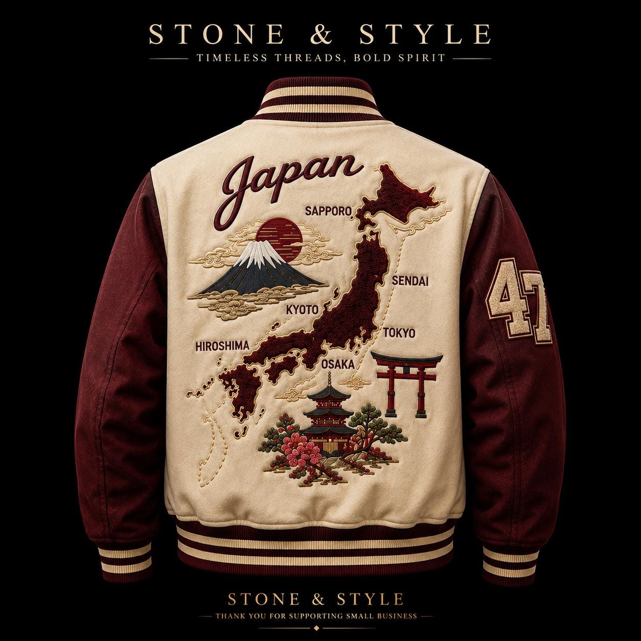 Japan Map Sukajan - Etsy