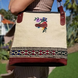 Vintage Handbag Top Handle,Vintage Carpet Bag,Vintage Shoulder Bag,Vintage Handbag,Vintage Leather Bag,Vintage Kilim Bag,Top handle bag
