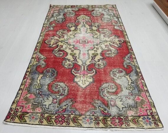 4 By 7 Rug Vintage Oushak Area