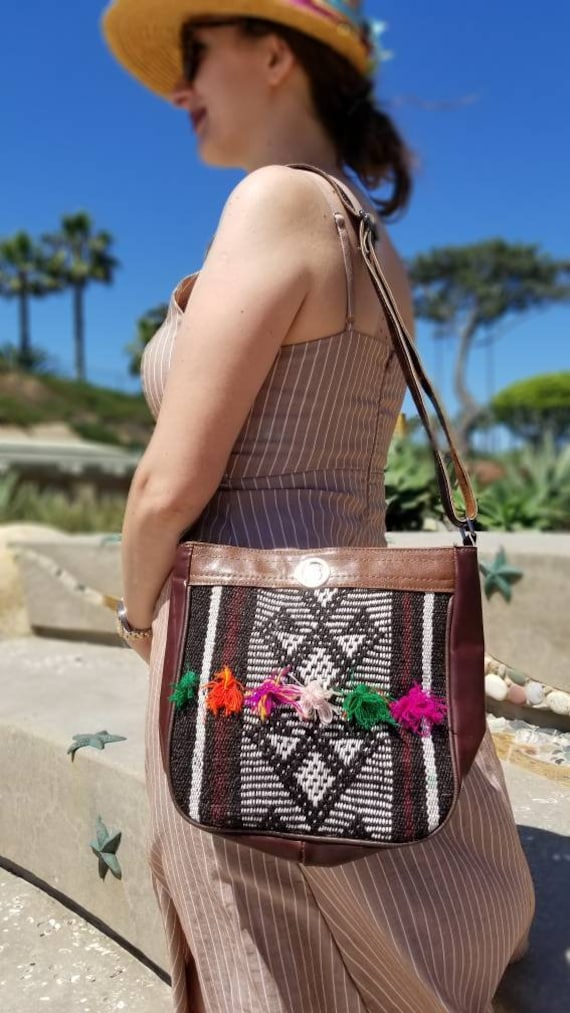 Vintage Kilim Crossbody Bag: Turkish Wool Boho Purse - Etsy 