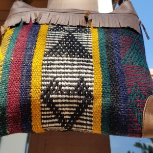 Vintage Handbag Crossbody,Vintage Carpet Bag,Vintage Shoulder Bag,Vintage Handbag,Vintage Leather Bag,Vintage Kilim Bag,Crossbody bag image 6