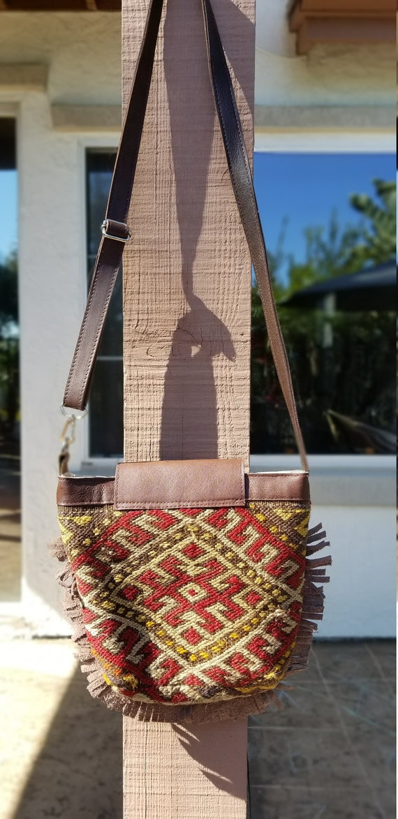 Vintage Handbag Crossbody,Vintage Carpet Bag,Vint… - image 8