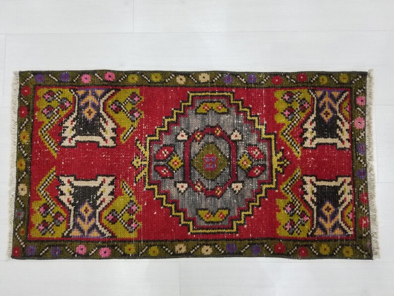 2 by 3 rug Small Rug Small Vintage Rug Small Oushak Rug Etsy