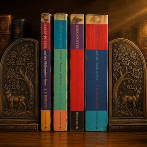 Early Bloomsbury Harry Potter Collection | Original UK Editions 1997–2000 | Thomas Taylor & Cliff Wright Covers | Vintage Wizarding Books