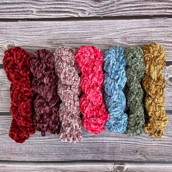 Chenille Embroidery Yarn Etsy