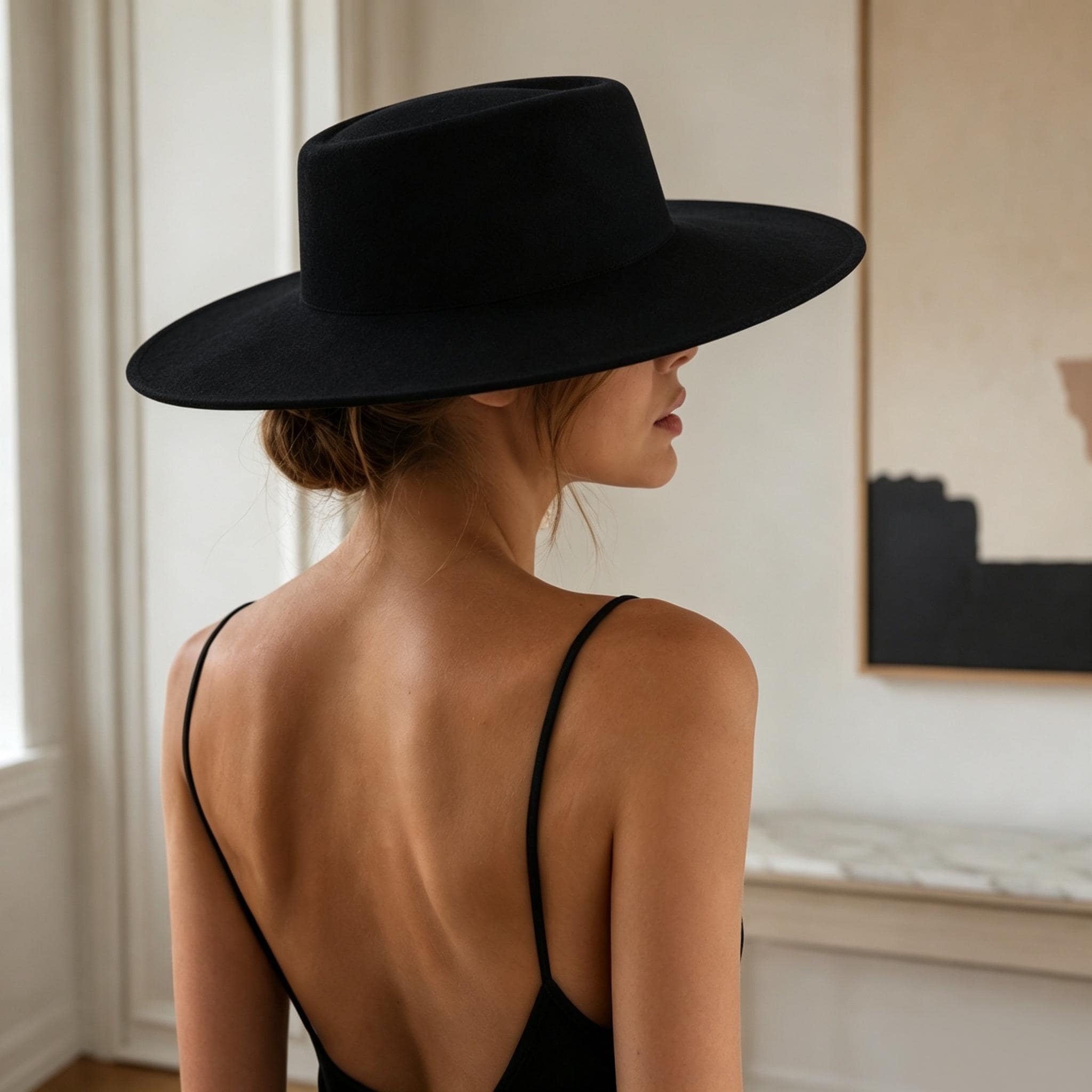 帽子 WICAGROCERY Round Brim Flat Round Flat Brim Hat - Etsy