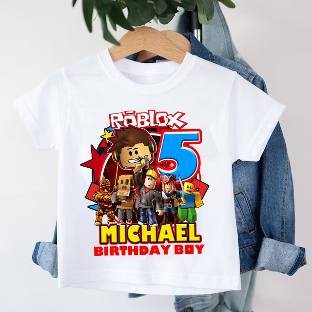 Roblox Birthday Boy Shirt, Roblox Birthday Party Theme | lupon.gov.ph