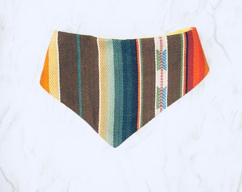 Brown Serape Bandana Bib for babies and small pets