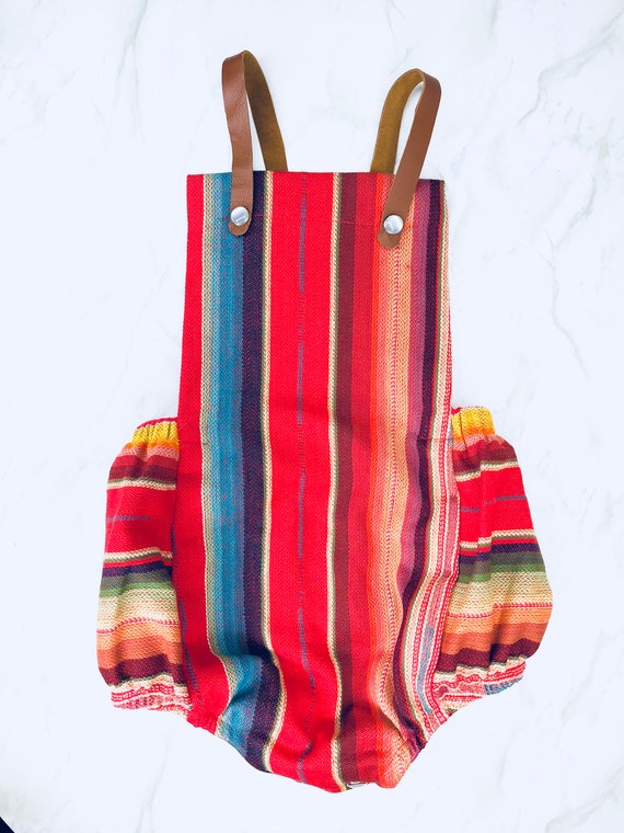 serape baby romper