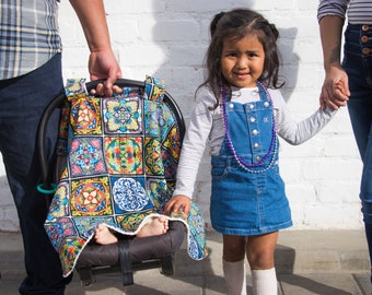 Spanish Tile Carrier Canopy Blanket