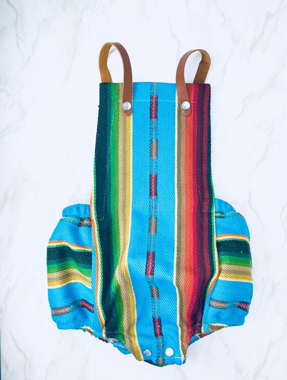 serape baby romper
