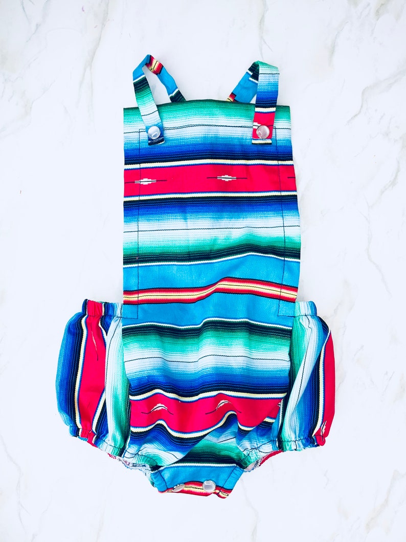serape baby romper
