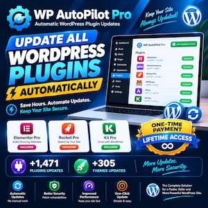 WordPress Auto Update Plugin Lifetime | Elementor Pro & Premium Plugins Manager | Automatic Updates Tool