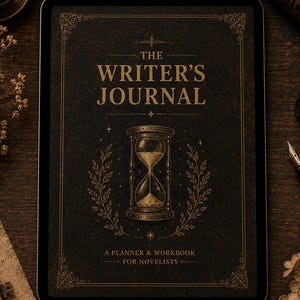 2026 Novel Writing Planner, Printable Journal Template, Digital Planner, Character Profile & Plot Planner
