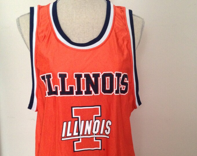 Vintage ILLINOIS Basketball Jersey 90s Etsy