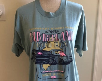 Vintage Cumberland County Maine Hot Rod 1996 Tshirt