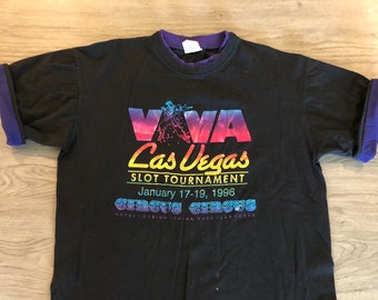 Vintage Viva Las Vegas Circus Circus Slot Tournament 1991 Tshirt