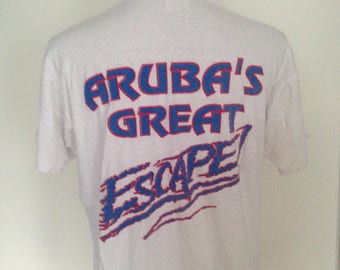 Mi Vintage Tshirt D'aruba Dushi Plage qXvgfwx88