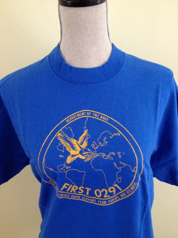 Vintage royal blue Navy Tshirt