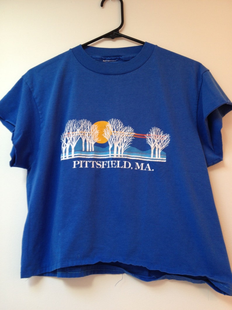 Vintage Pittsfield Massachusetts Cropped Tshirt