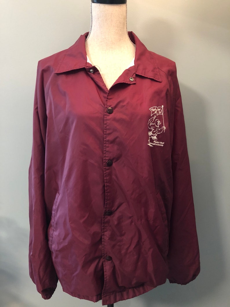Joseph/'s College St Joe/'s Hawks 70s Rare Jacket Vintage St