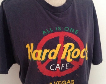 Vintage Hard Rock Cafe Las Vegas peace sign Tshirt