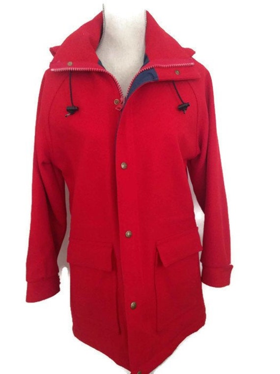 Vintage Woolrich Red Hooded Jacket
