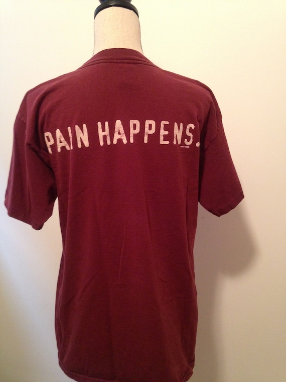 Vintage No Fear Pain Happens Football 1996 Tshirt - image 6