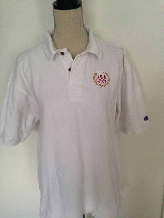 Vintage Olympic USA Polo Shirt - image 3