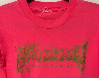 T-shirt Vintage Grand Ole Opry Homme Taille L – Rouge, USA, Musique Country