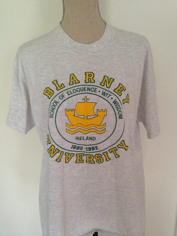 Vintage Blarney University 1992 Ireland Tshirt