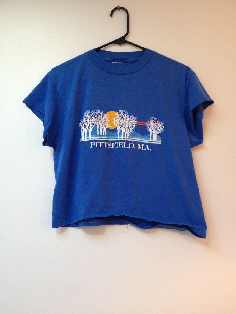 Vintage Pittsfield Massachusetts Cropped Tshirt