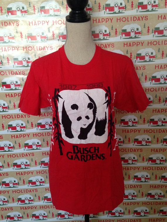 Vintage Busch Gardens Panda 1987-1988 Tshirt